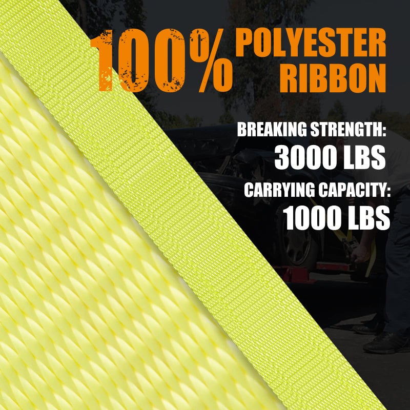 Autofonder 4PC 1.5" x15ft Ratchet Straps Heavy Duty-3000 lbs Break Stength,1000lbs Working Load-Cargo Tie Down Straps with Coated Double J Hooks for Securing Household Appliances, ATVS or Motorcycles - Image 4
